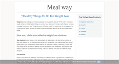 Desktop Screenshot of mealway.com